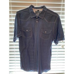 BUFFALO DAVID BITTON Men’s Blue Pattern Shirt XL